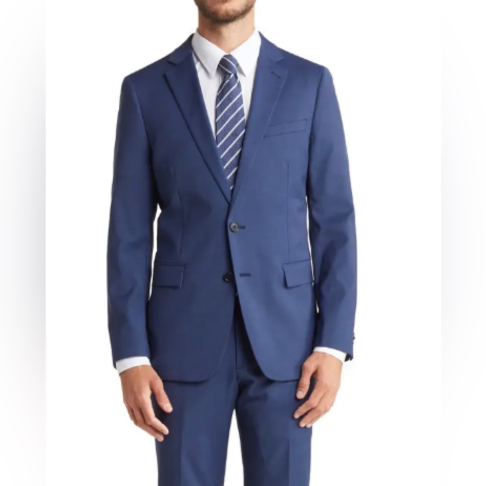 NWT Original Penguin Mens Navy Slim Fit Suit (only Jacket) 44R NEW
